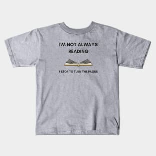 Funny Book Lover Reading Design for Bookworms Kids T-Shirt
